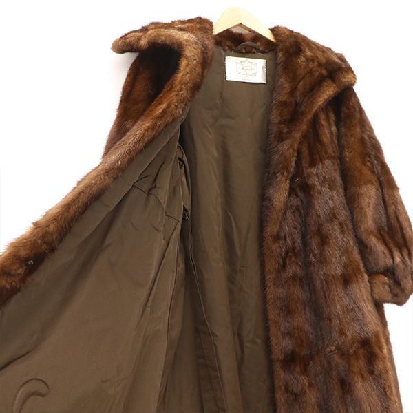 【美品】 カナディア CANADIA 毛皮コート ミンクコート ダークブラウン 楽天市場】毛並み極美品▽カナダ製 CANADA Majestic MINK カナダ