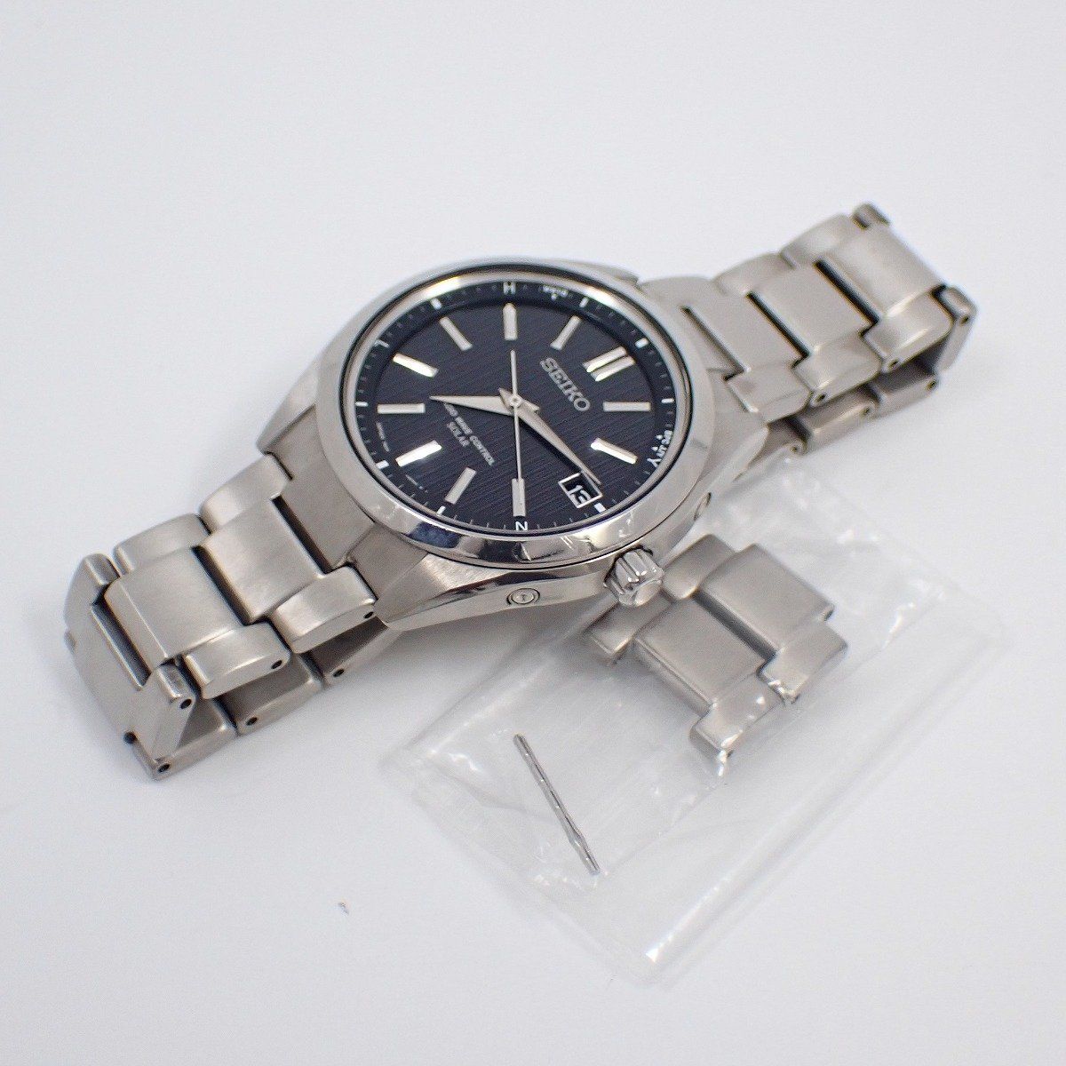 SEIKO セイコー ブライツ ソーラー電波 メンズ 腕時計 チタン