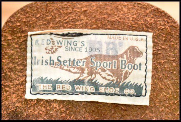  7 5 D 犬タグ レッドウィング 8160 アイリッシュセッター ガラスレザー コレクテッドグレイン 編み上げ ブーツ redwing FI 530 ワークブーツ ブーツ 革靴