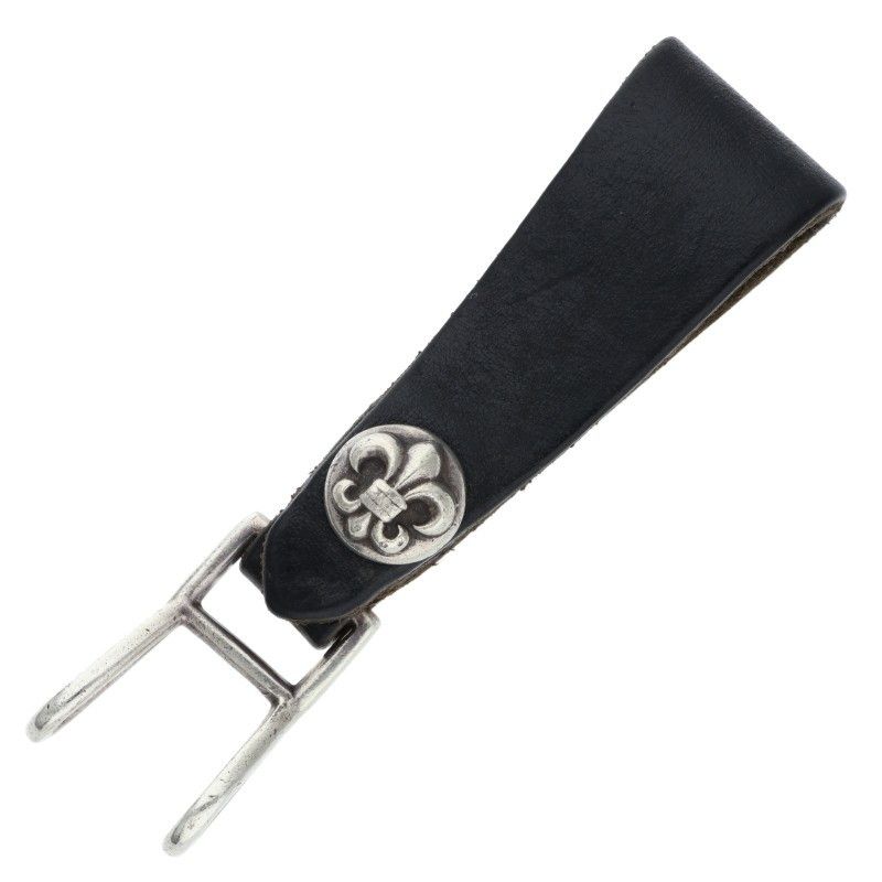 クロムハーツ BELT LOOP フレアボールボタンレザーベルトループ