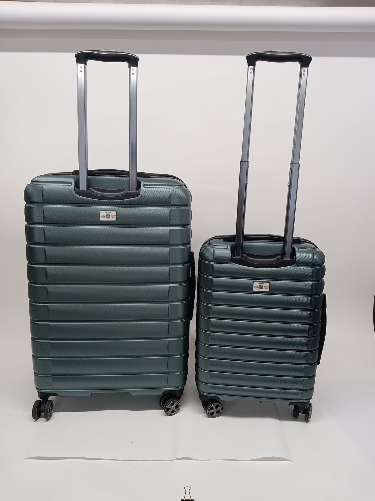 訳あり DELSEY PARIS デルセー スーツケース グリーン系色 2個セット