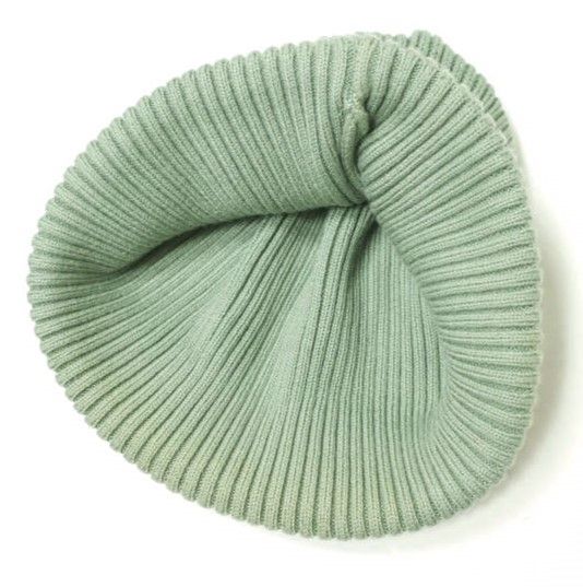 りとわに ROTOTO ロトト 日本製 COTTON ROLL UP BEANIE コットンロール