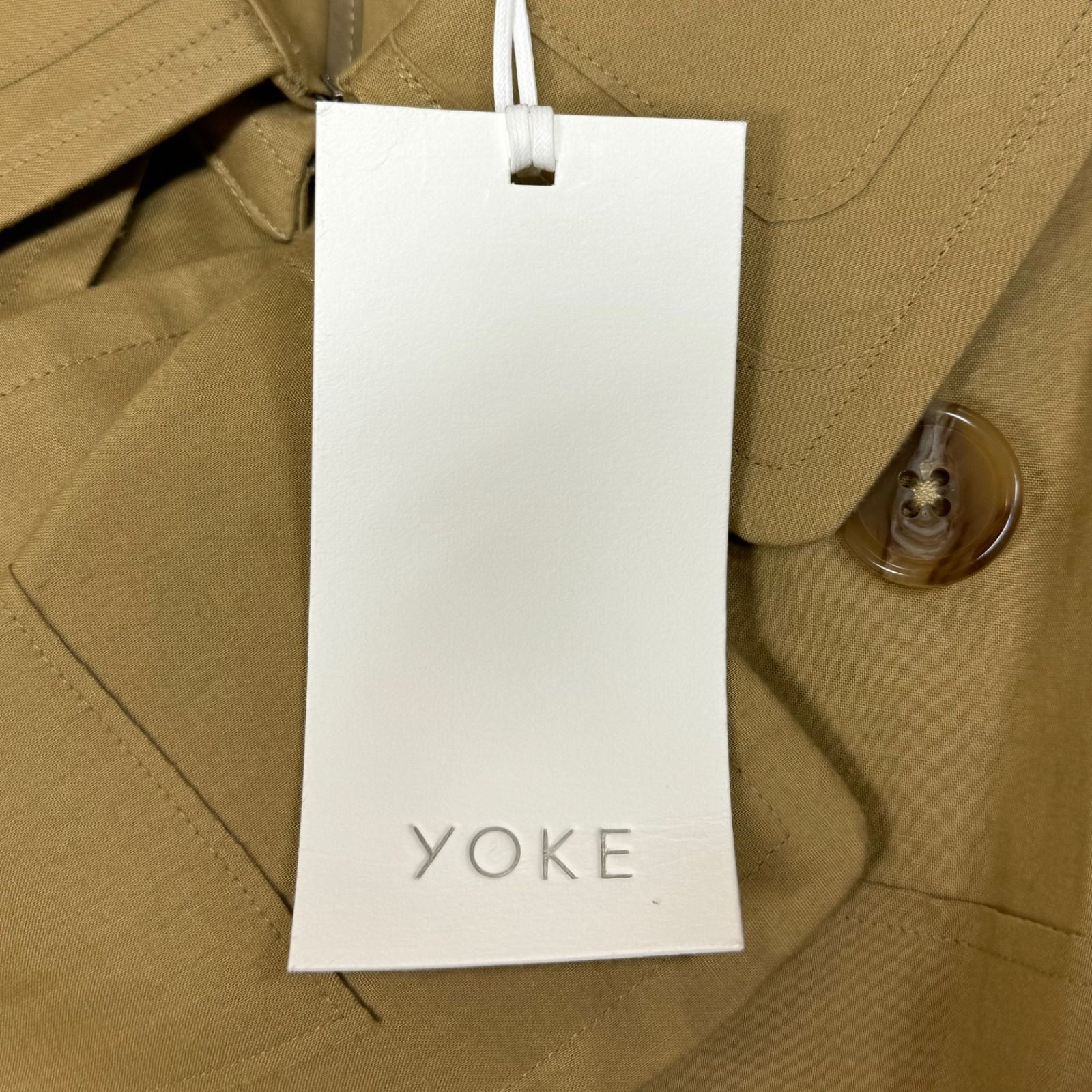 定価154000円 新品 YOKE 23AW CUT & LAYERED TRENCH COAT カット