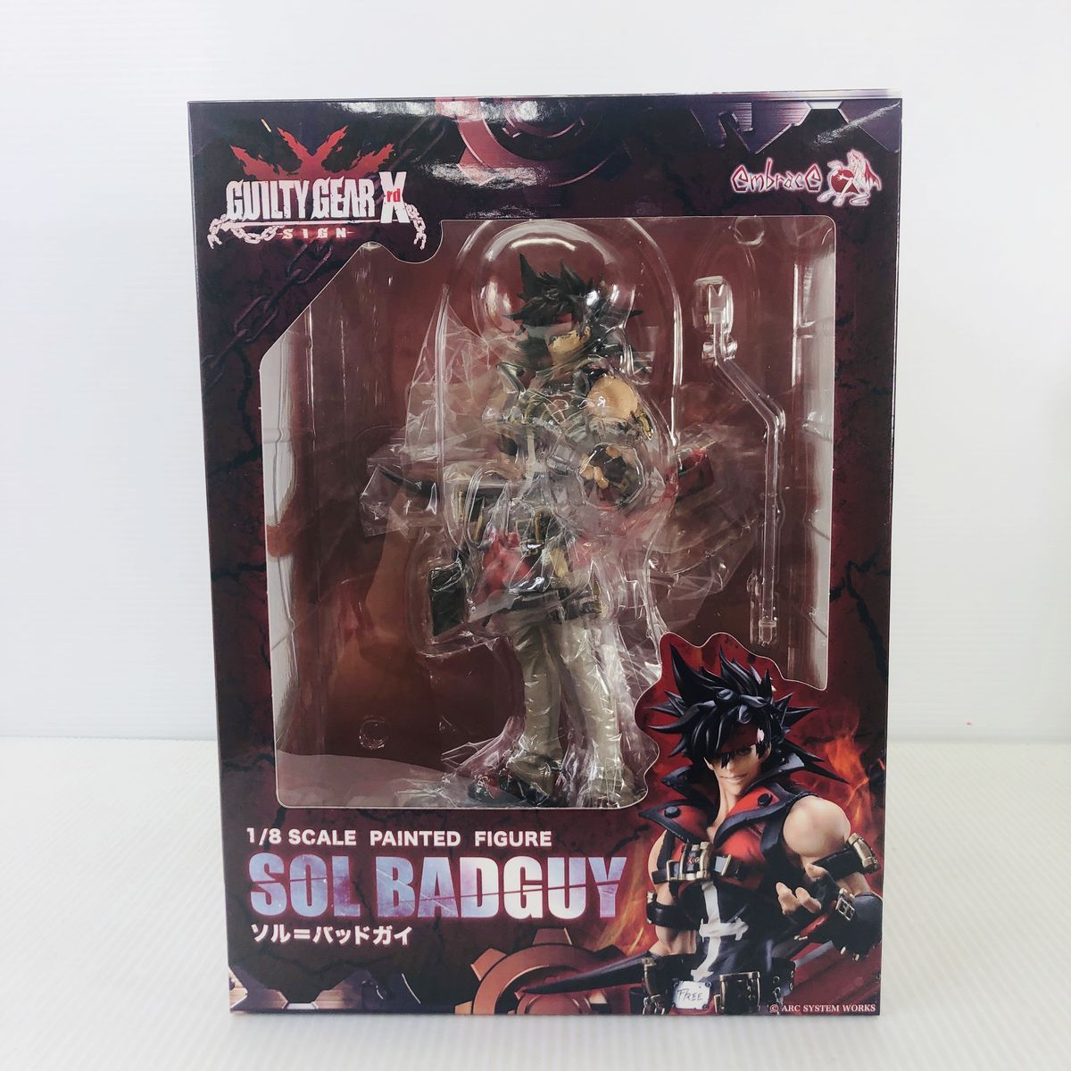 【ギルティギア】新品未開封　ソル・バッドガイ　1/8フィギュア　バッグ GUILTY GEAR Xrd -SIGN- ソル=バッドガイ あみあみ版 1/8 完成品