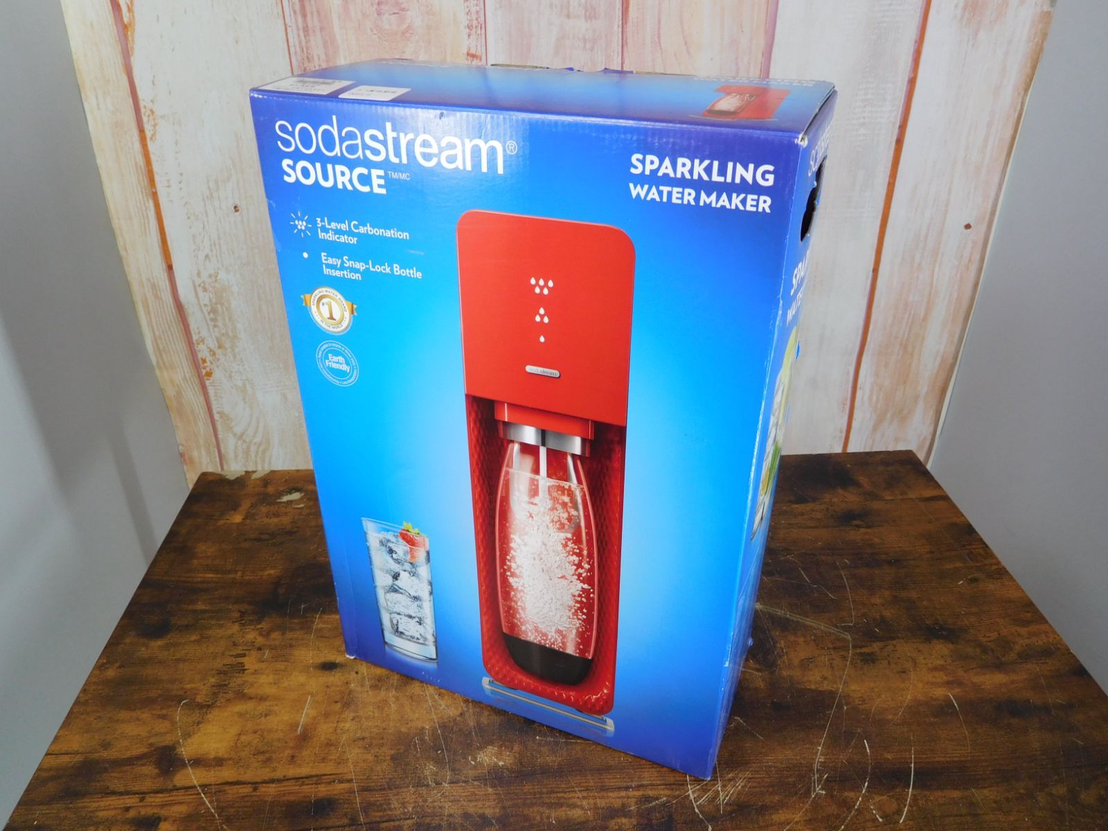 sodastream|ソーダストリーム Source レッド 炭酸水メーカー ♥品 M0520