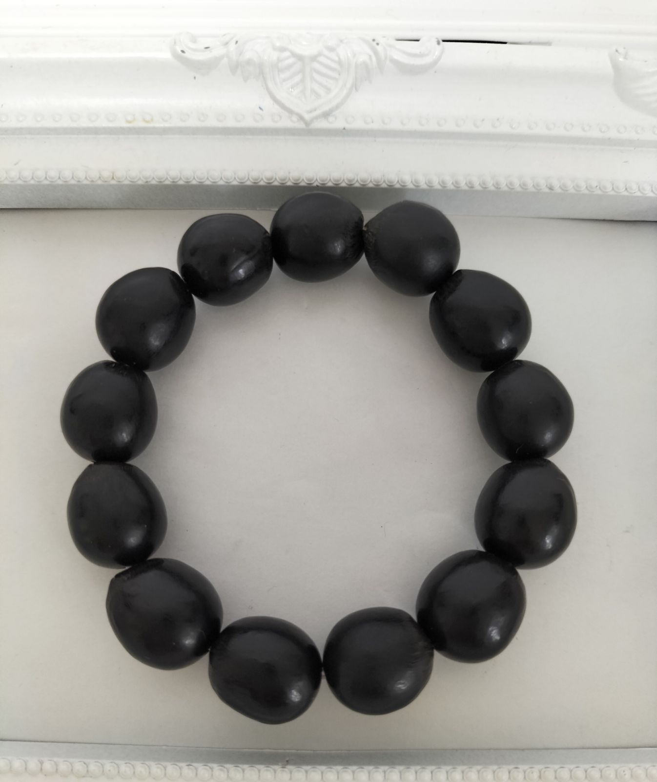 ムクロジ（日本産）のブレスレット 内径、約14センチ - メルカリ