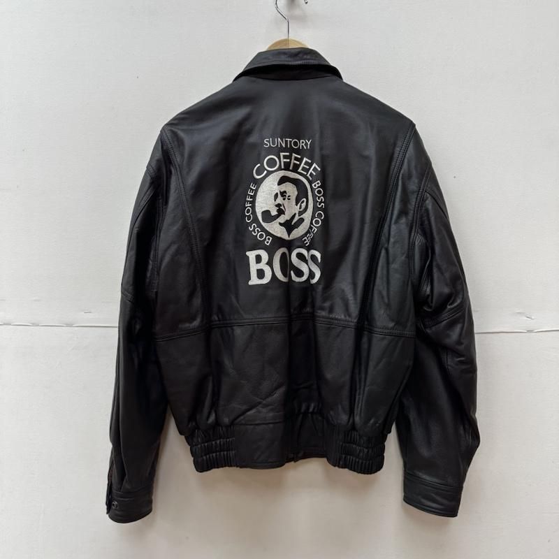 超美品！ サントリーボスジャン BOSS 本革レザージャケット レザー-