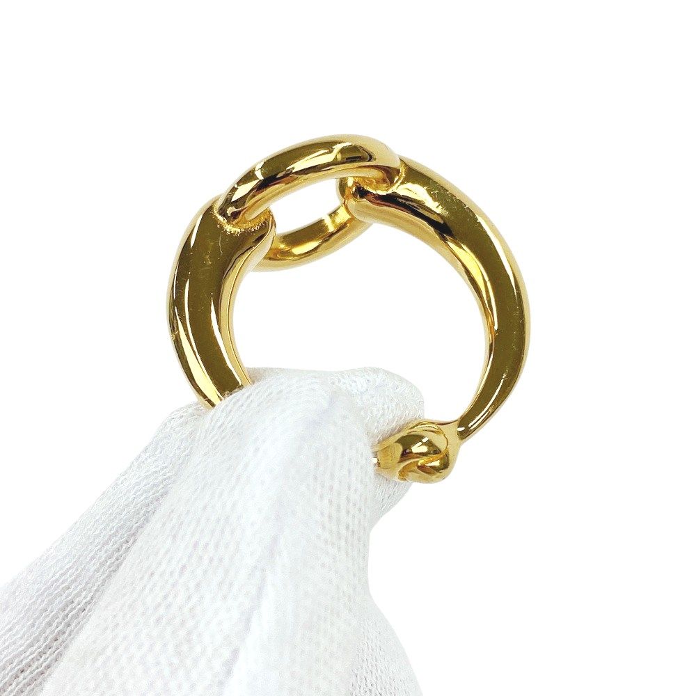 ★【超美品★エルメスHERMES★ホースビットスカーフリング】ゴールド 美品】エルメス スカーフリング モー ホースビット ゴールド 1Q2