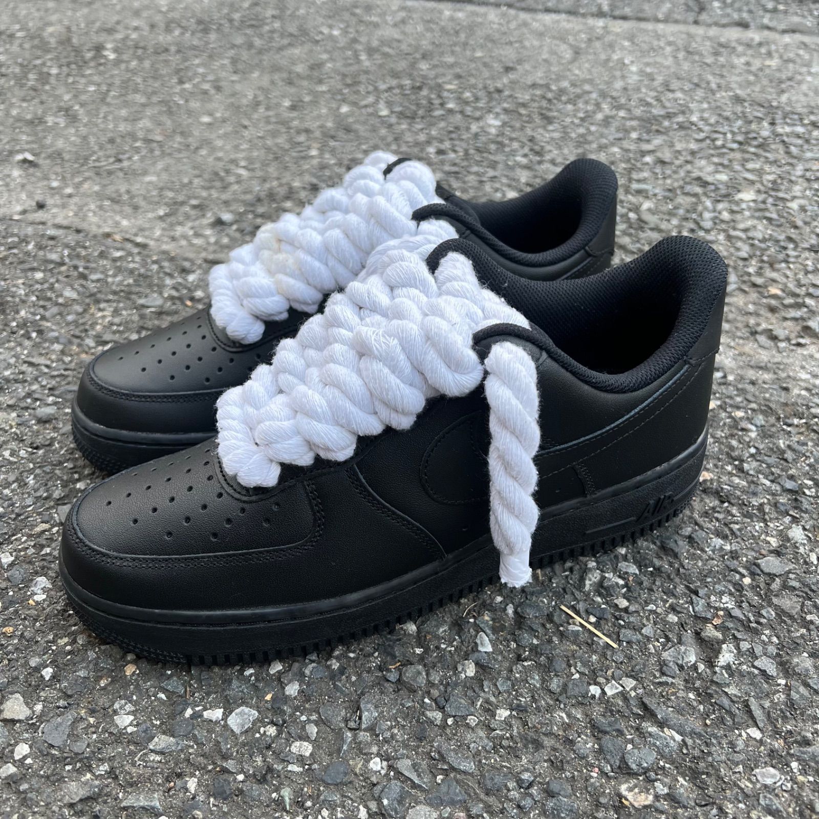 NIKE AIR FORCE 1 ロープカスタムスニーカー - メルカリ