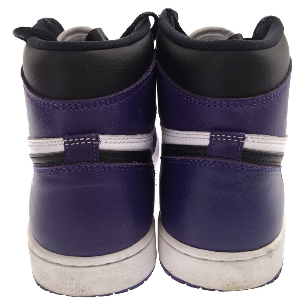 NIKE (ナイキ) AIR JORDAN 1 RETRO HIGH OG COURT PURPLE 555088-500 エアジョーダン1 レトロ  ハイ コート パープル ハイカットスニーカー ホワイト/パープル US9.5/27.5cm