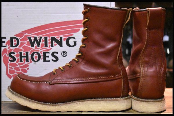 8.5D 箱付 良品 犬タグ復刻 18年】レッドウィング 8877 ロング アイ