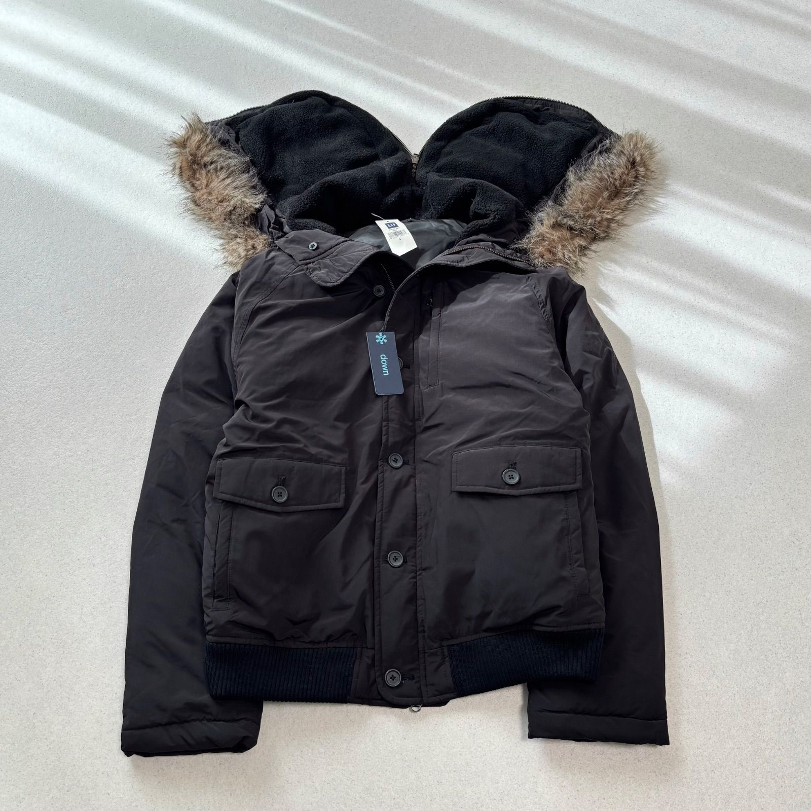 GAP flight jacket type n2b n-2b down jacket black L ダウン 