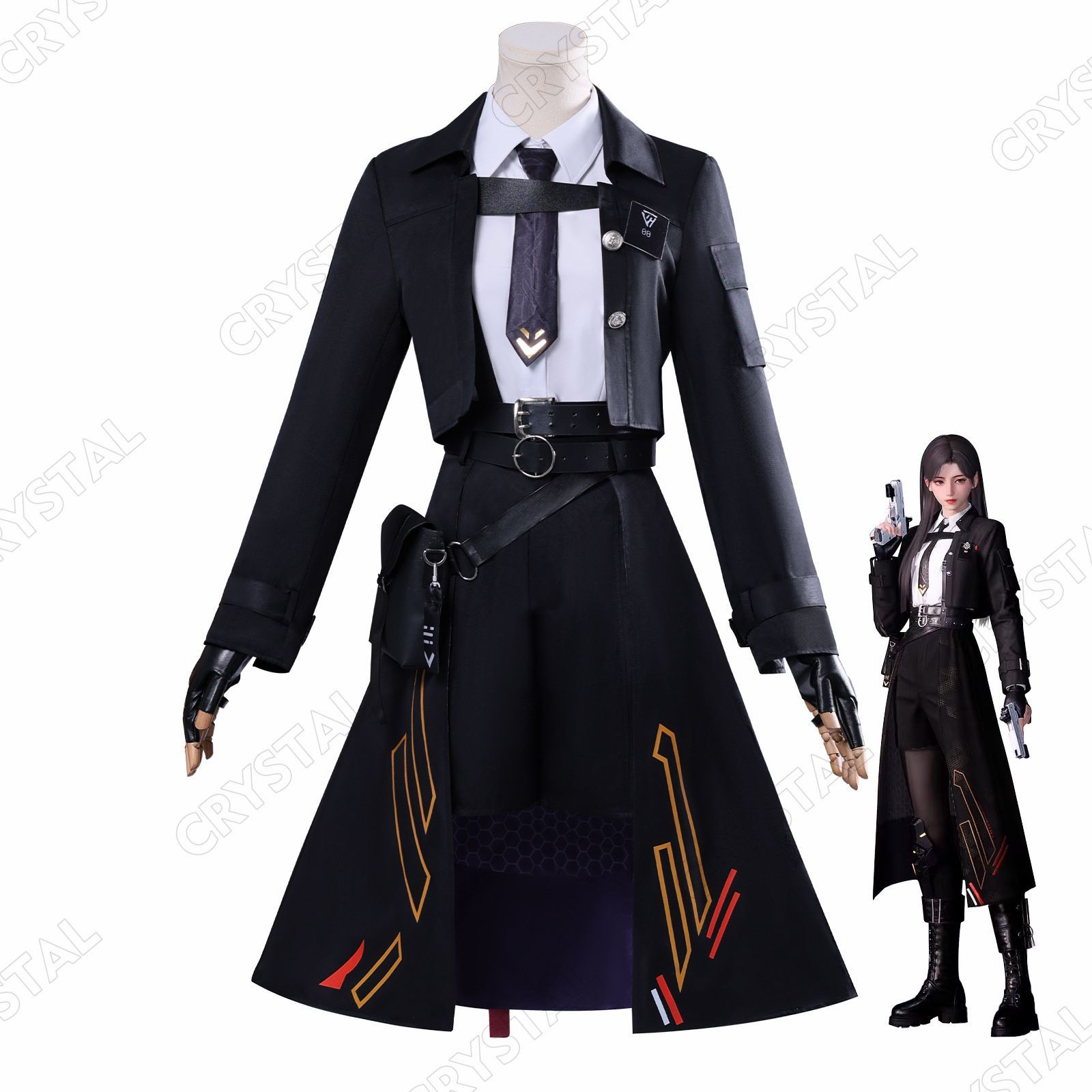 恋と深空 ハンター コスプレ衣装 Mサイズ ウィッグ 戦闘服 私服 恋と深空 ハンター コスプレ衣装 Mサイズ ウィッグ 戦闘服 衣装