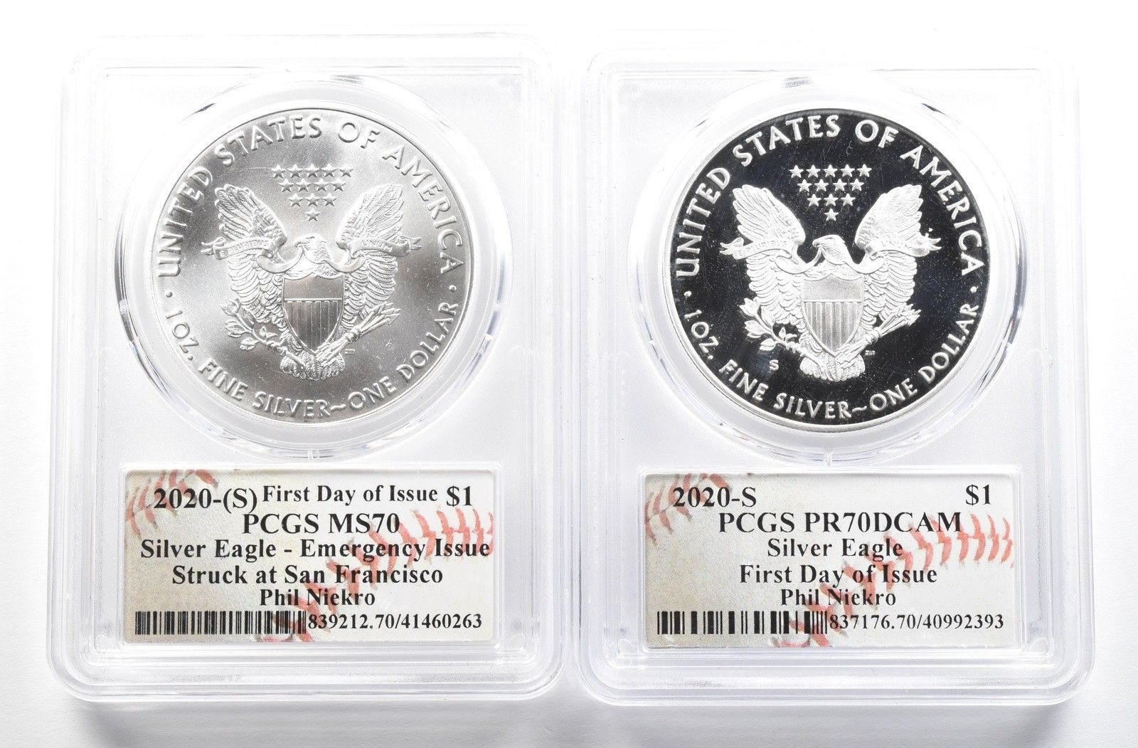 PCGS MS70 最高鑑定 2020 シルバーイーグルコイン FIRSTDAY PCGS MS70 最高鑑定 2020 シルバーイーグルコイン FIRSTDAY