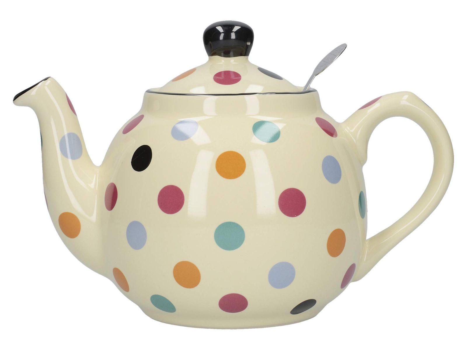 ロンドンポタリー London Pottery ファームハウス ティーポット アイボリー|ドット 2cup