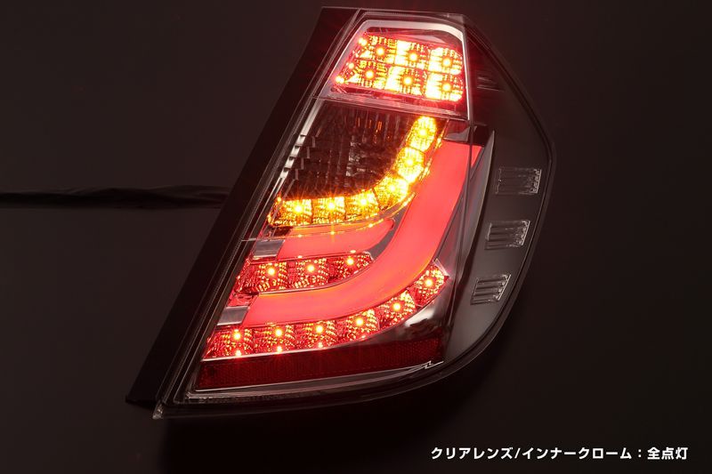 全5色 GE6/GE7/GE8/GE9/GP1/GP4 フィット/フィットRS LED テールランプ 流星バージョン // シーケンシャルウインカー  3D ライトバー ファイバー ハイブリッド - メルカリ