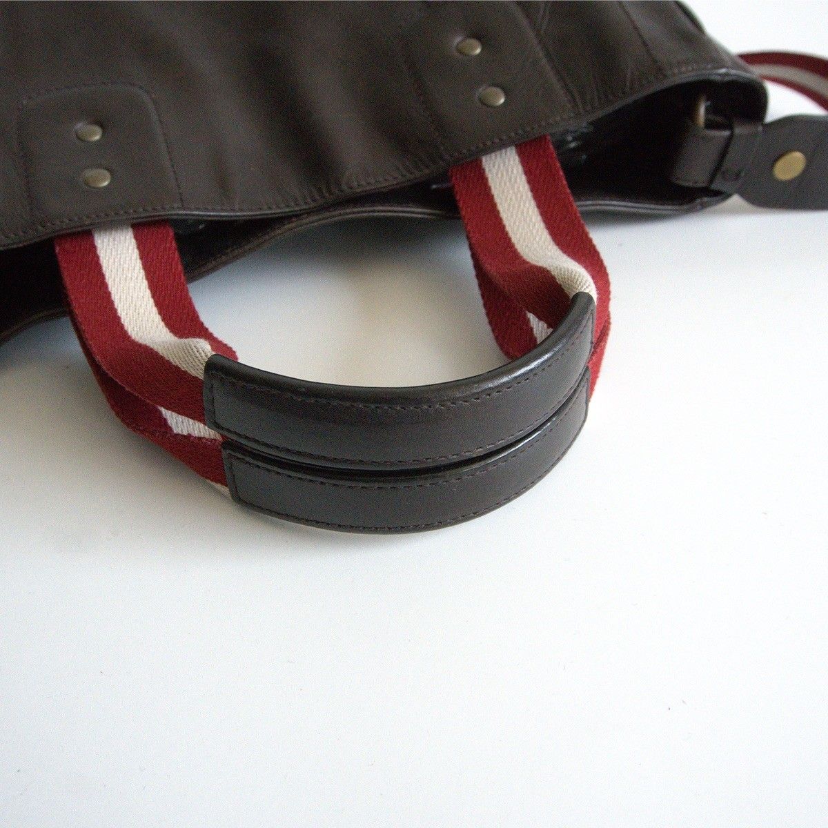 美品】BALLY 【レザー 2way トートバッグ】ブラウン トレイン