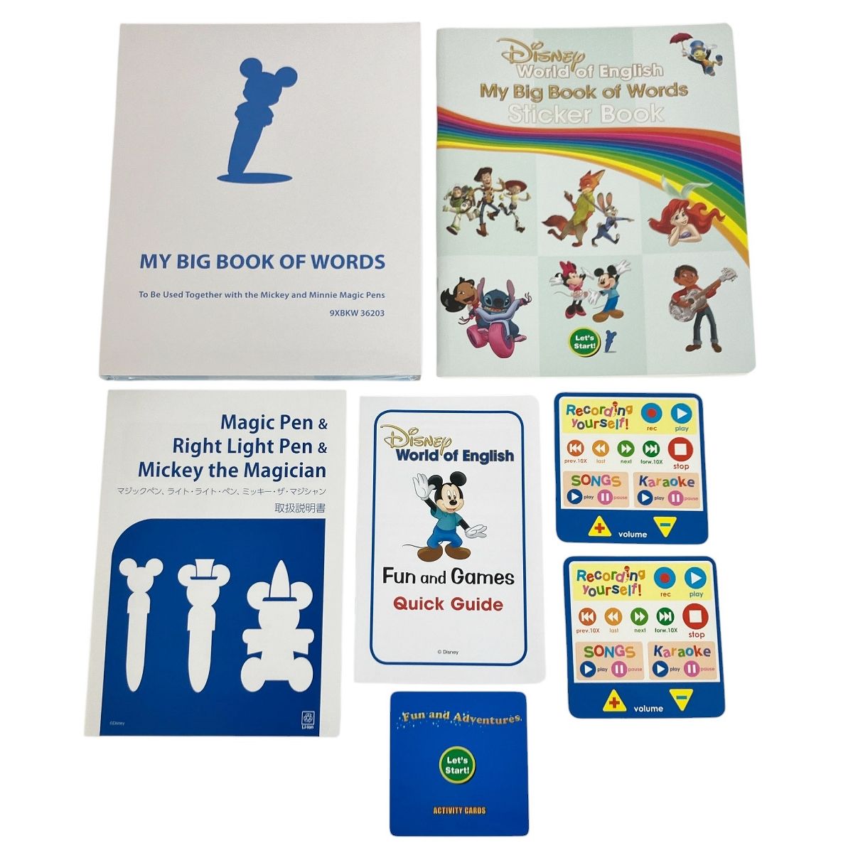 DWE マジックペン アドベンチャー my big book of words DWE ミッキー
