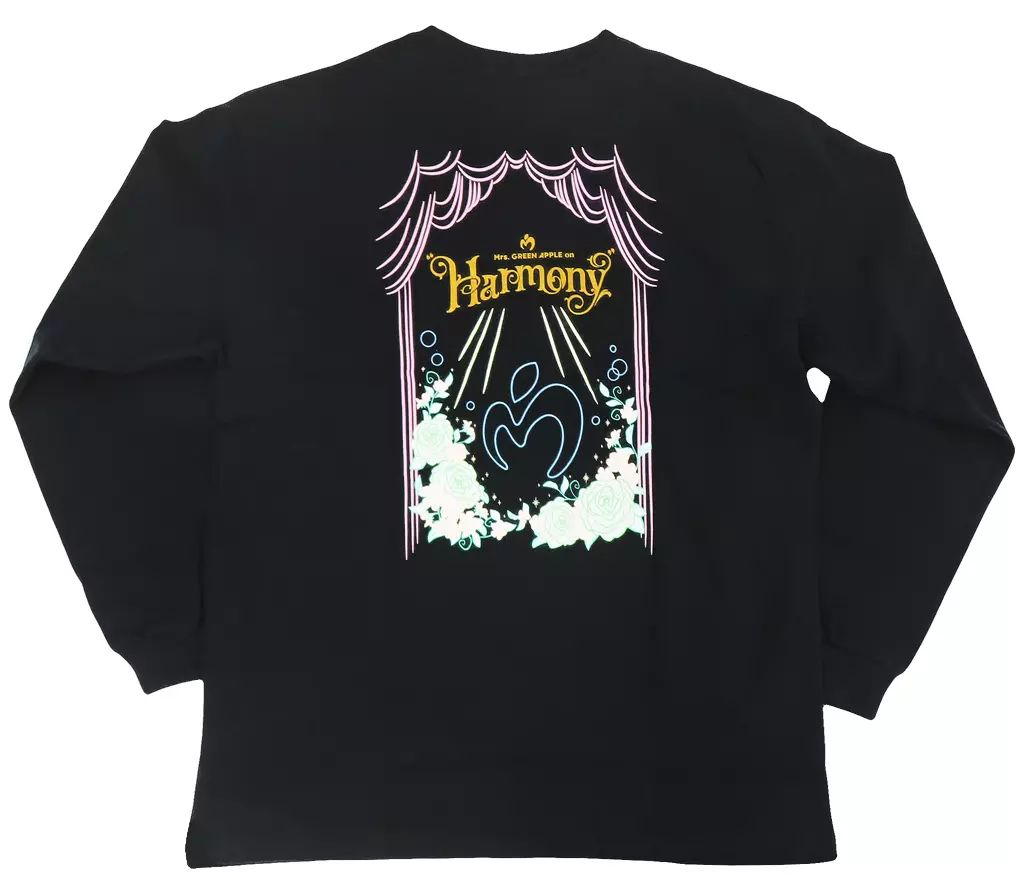 中古】Tシャツ Mrs. GREEN APPLE ロングスリーブTシャツ ブラック L