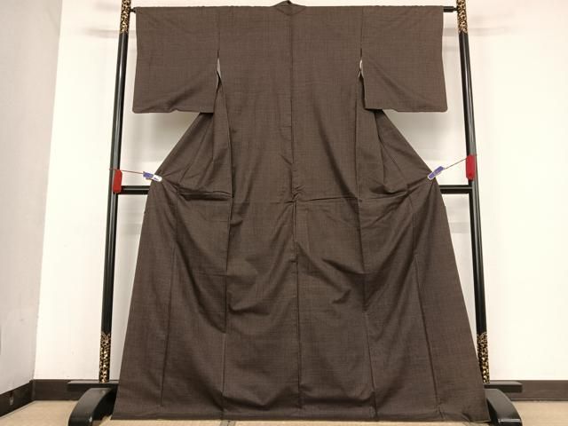 平和屋着物○極上 本場大島紬 一元絣 ロング丈 正絹 逸品 AAAU0338np