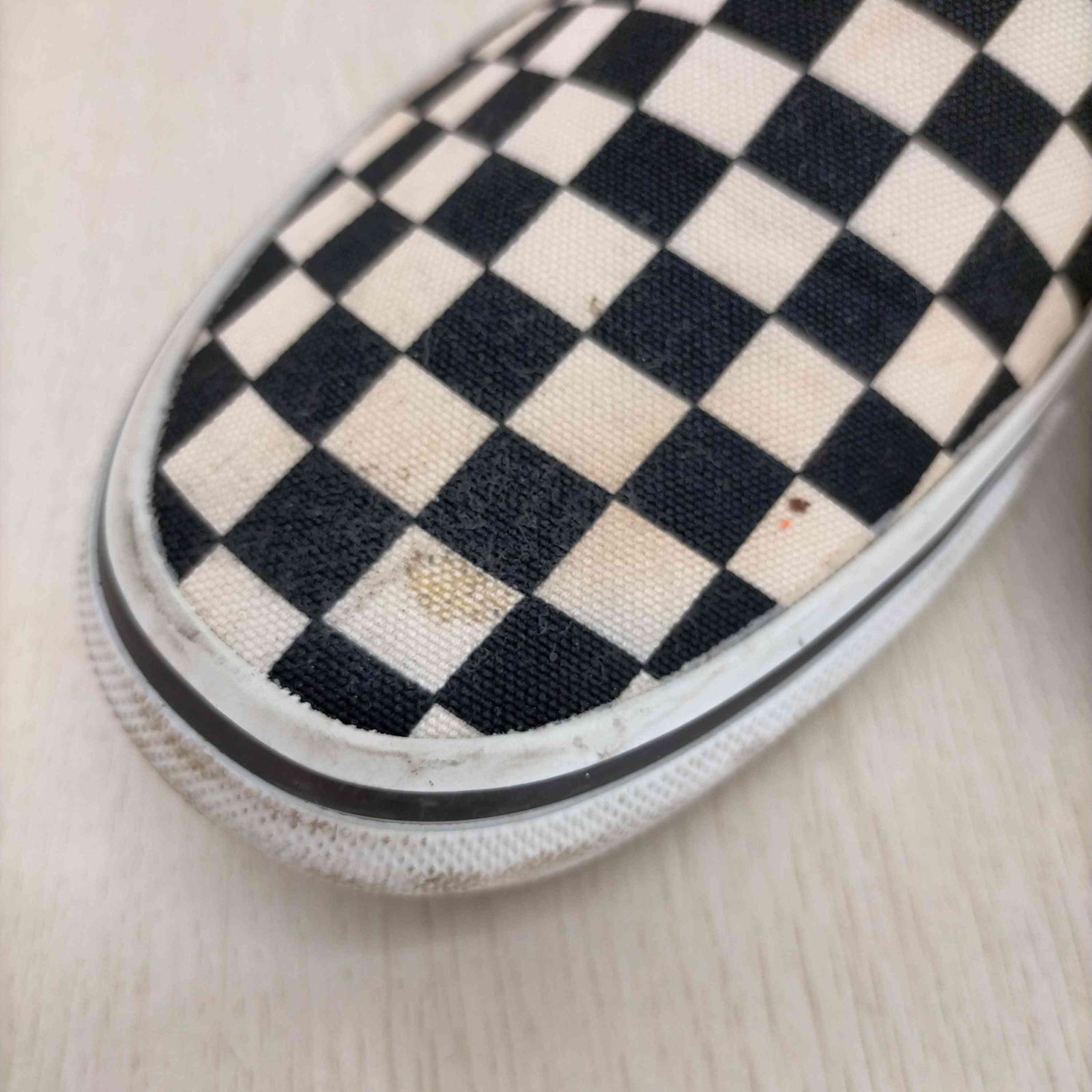 バンズ VANS スリッポン BLK/WHT CHECK メンズ JPN：26.5 - メルカリ