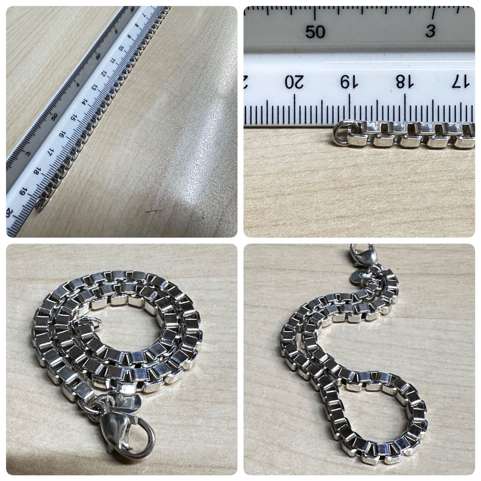 美品 TIFFANY&Co. ティファニー ベネチアンブレスレット 19.3cm