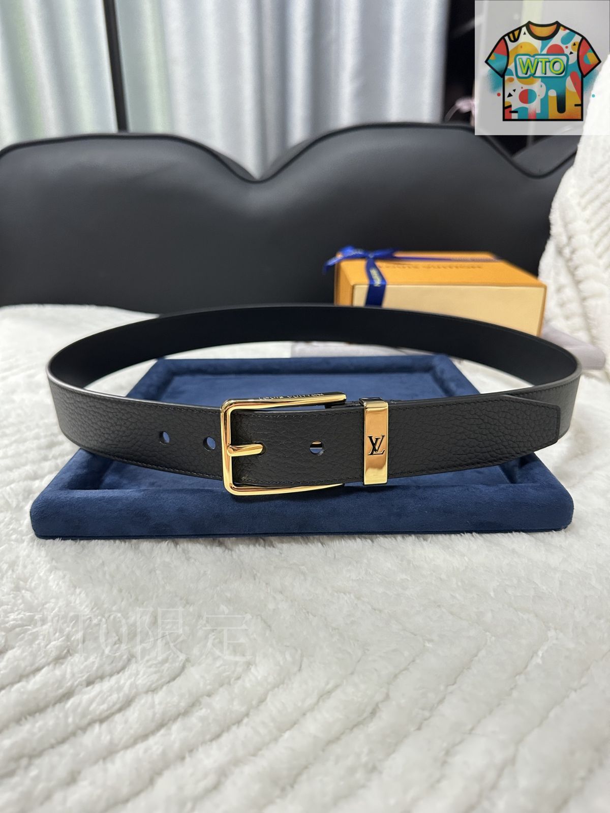 Louis Vuitton レザー ベルト 今日特価】Louis Vuitton ルイヴィトン レザーベルト - メルカリ