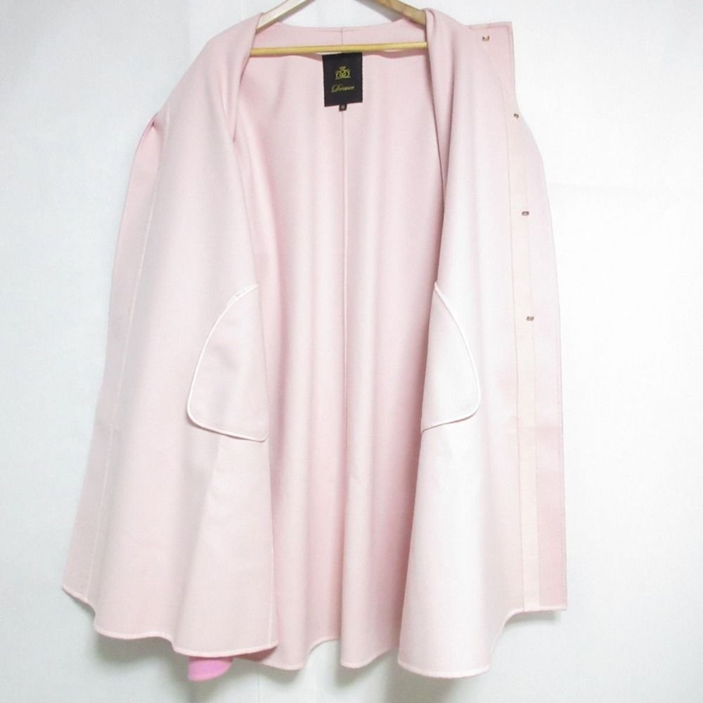 ドゥロワーdrawerウールカシミヤダブルフェイス ケヌキノーカラーコート 38