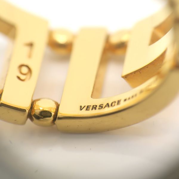 VERSACE グレカリング DG57594 19号 ゴールドトーン GP 指輪 箱タグ付 