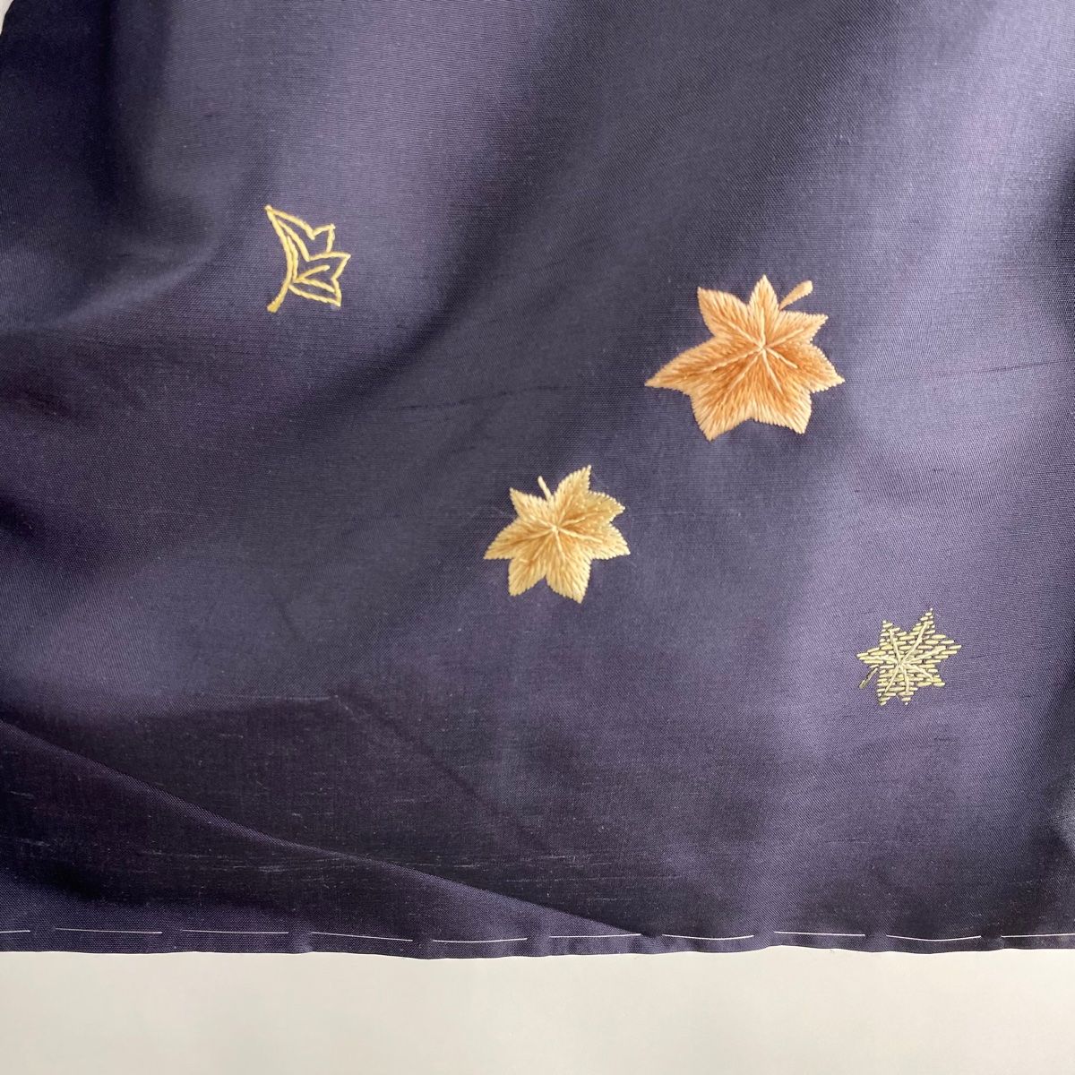 付下げ 身丈173cm 裄丈67cm M 袷 名古屋帯セット 紬地 やまと 楓 流水  