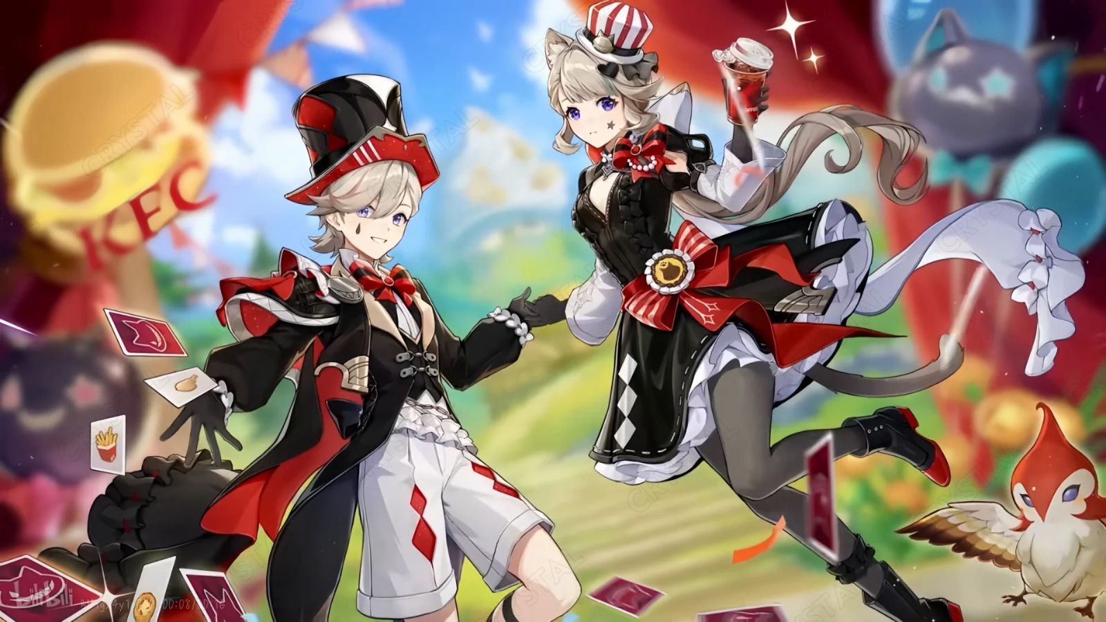 原神 リネット リネ コスプレ衣装 ウイッグ付き KFC コラボ 原神 げん