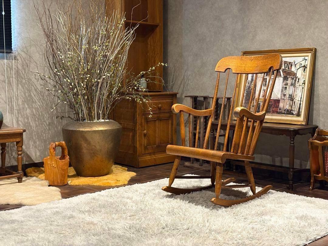 飛騨産業 キツツキ ロッキングチェア ダイニング アンティーク
