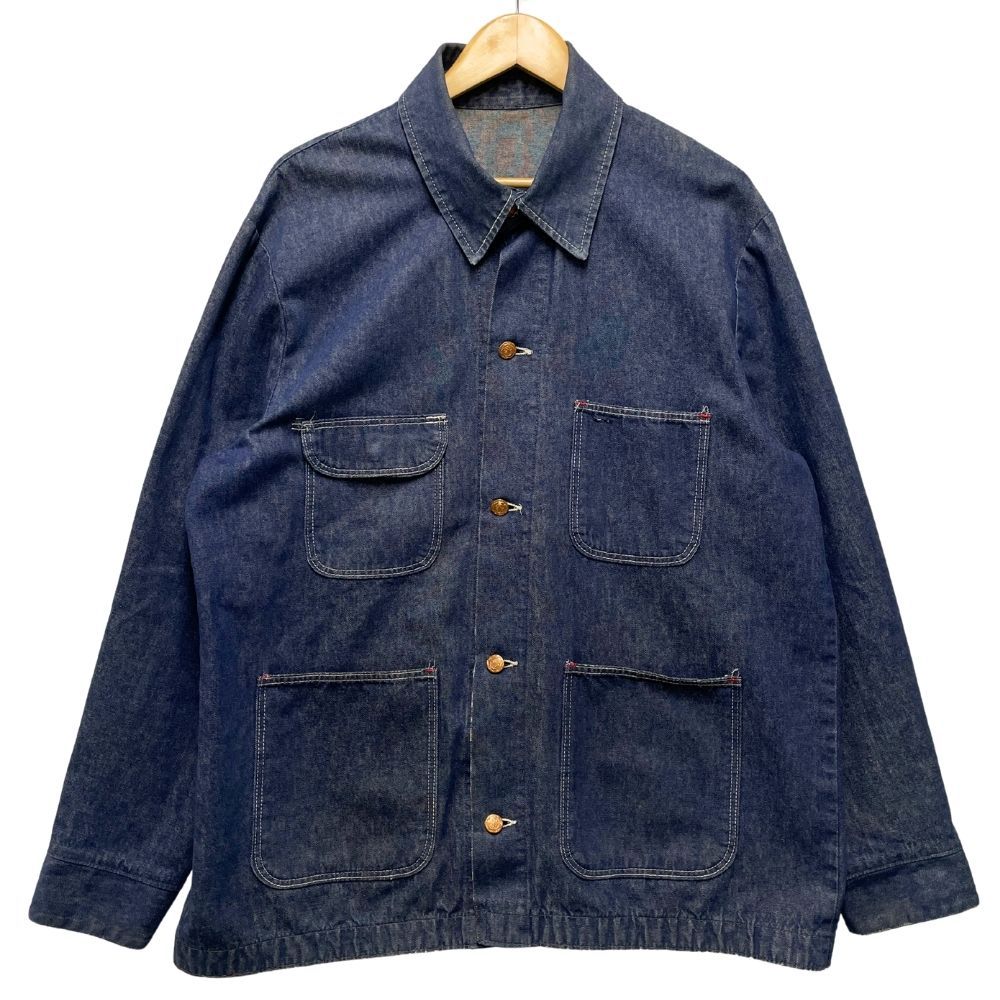 BLUE BELL ブルーベル ヴィンテージ デニム ジャケット カバーオール インディゴ サイズ 46 | 50590