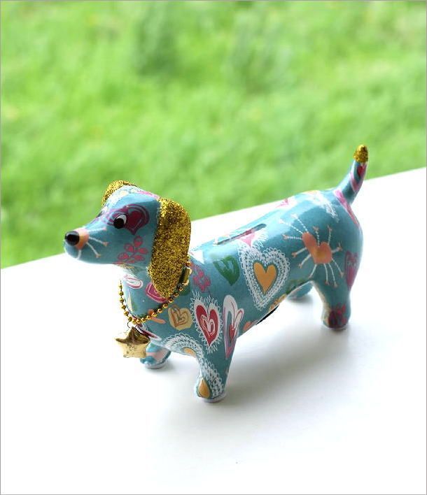 貯金箱 おしゃれ 陶器 犬 いぬ ドッグ オブジェ 置物 かわいい