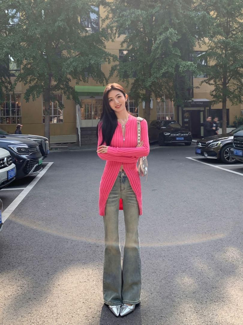 ロングニットドレス タイトワンピ