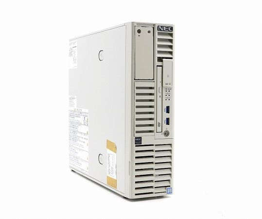 NEC Express5800/T110i-S Xeon E3-1220 v6 3GHz 8GB 1.2TBx2台(SAS2.5インチ/12Gbps/RAID1構成) MegaRAID 946N-8i 2G 難有 中古