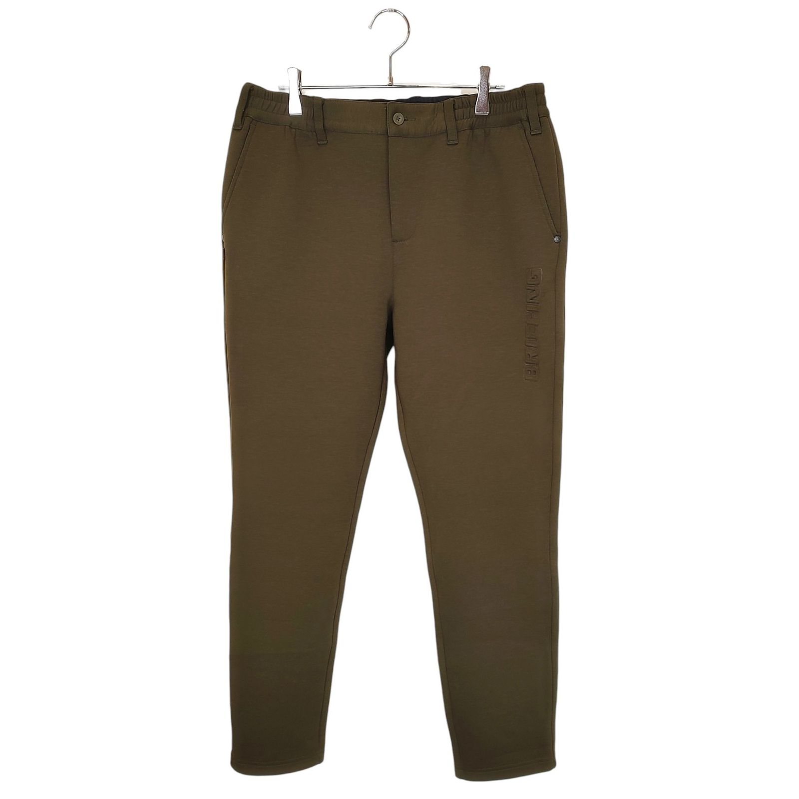 BRIEFING GOLF ブリーフィングゴルフ 22AW WARM 3D LOGO SLIM PANTS スリム パンツ BRG223M51 M カーキ メンズ