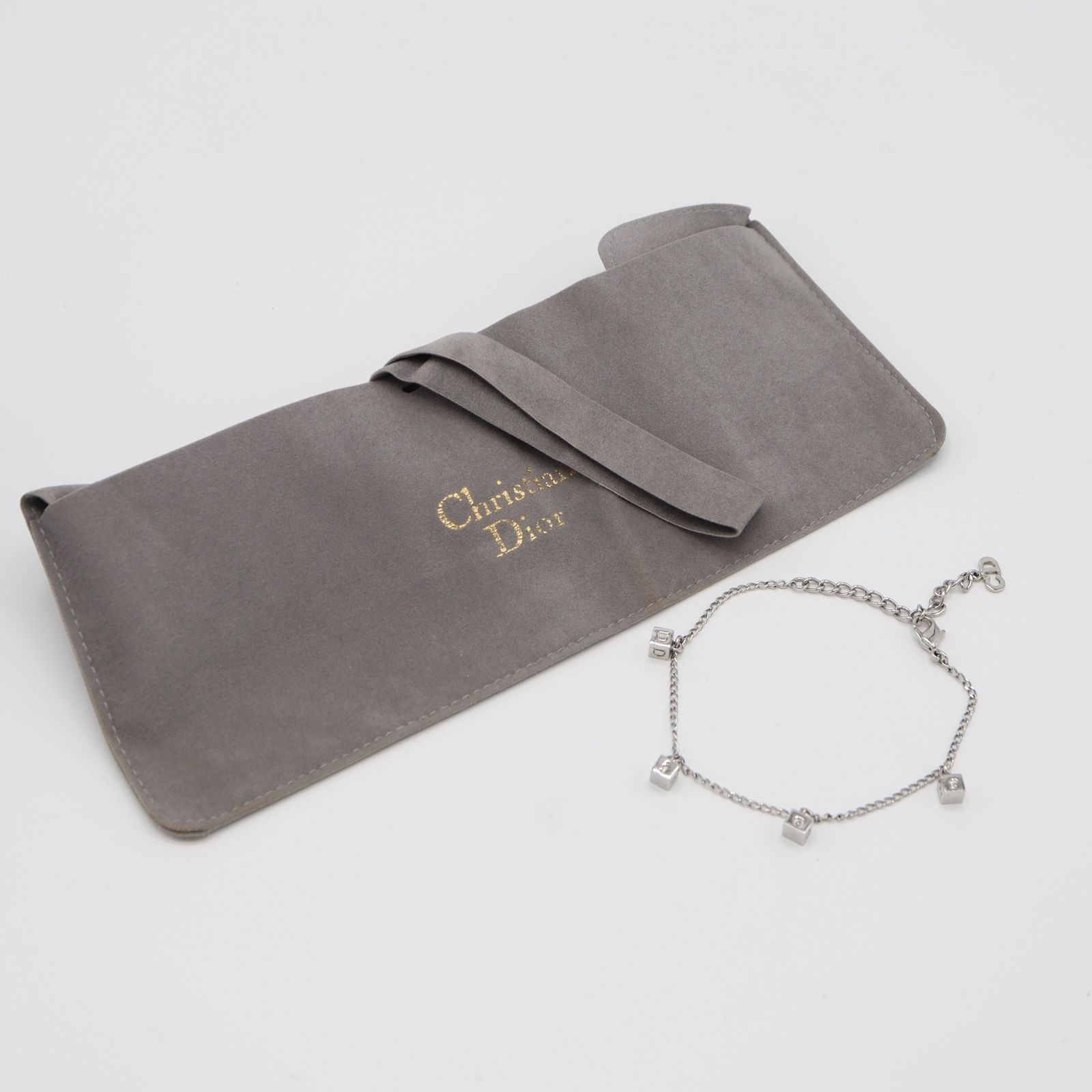 Christian Dior ディオール ブレスレット キューブ 4チャーム 約