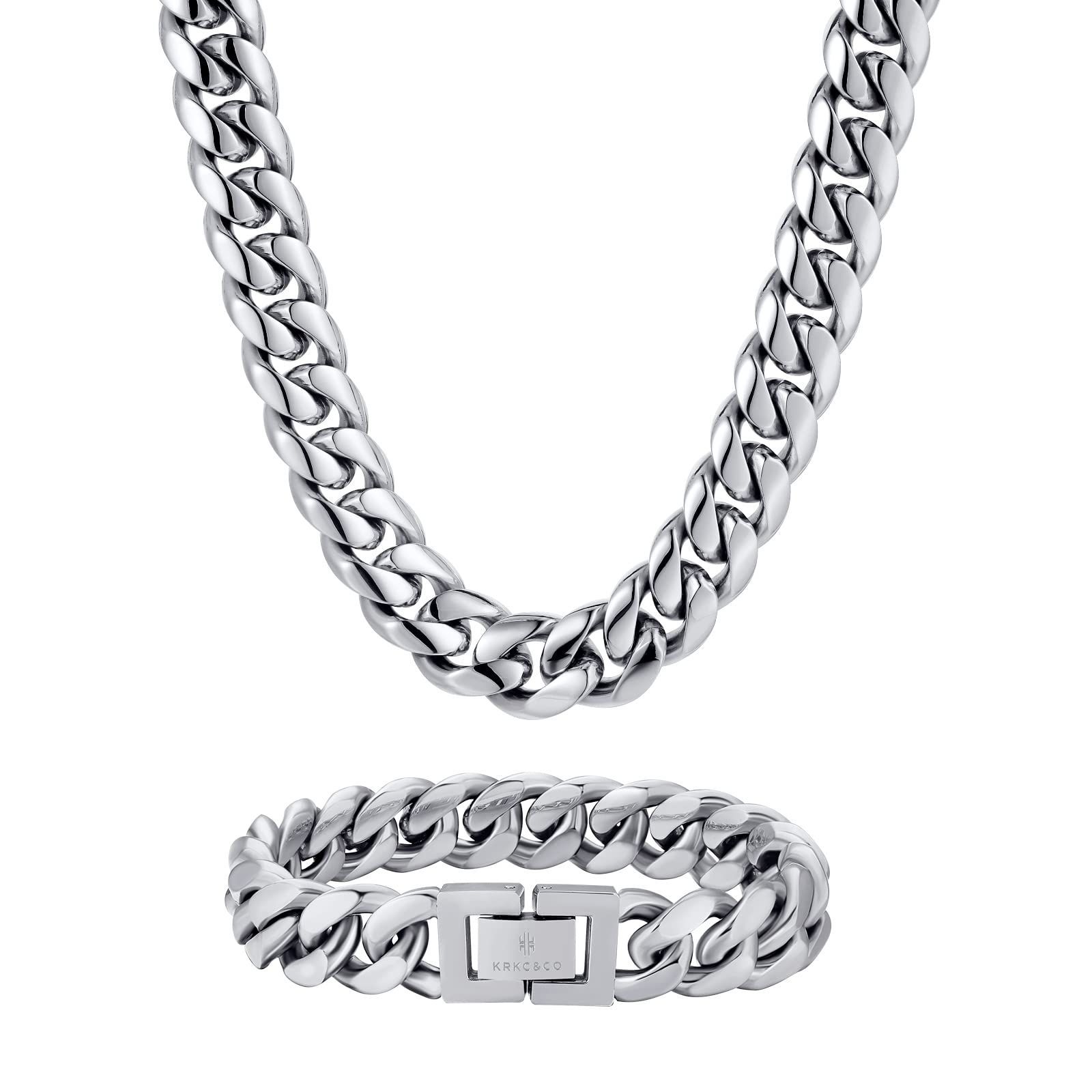 HIPHOP プレゼント キヘイ ゴールド 誕生日 18k マイアミキューバンチェーン 誕生日 幅12mm メンズ ギフト 喜平ネックレス＆ブレスレット セット KRKC-CO クリスマス ARINO