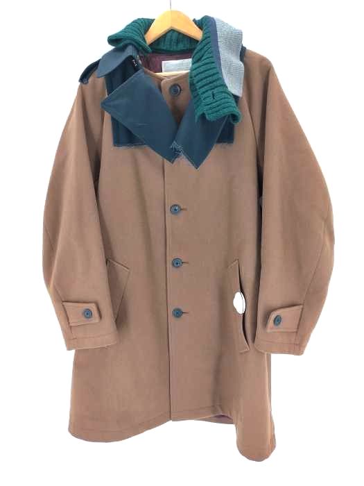 カラー kolor 21AW カシミアウールメルトン DOCKING COAT メンズ