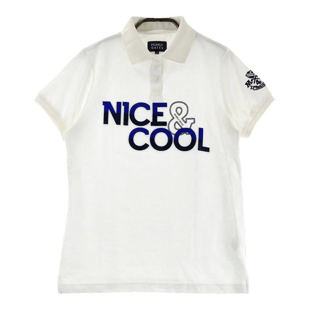 サイズ：1 PEARLY GATES パーリーゲイツ 半袖ポロシャツ ホワイト系