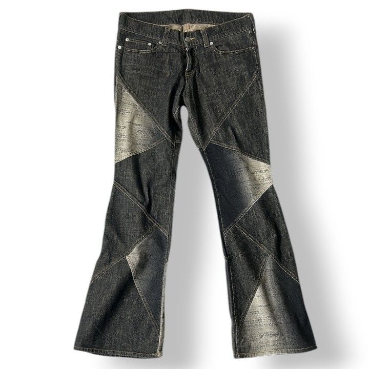 TORNADO MART トルネードマート レースアップフレアデニムパンツ