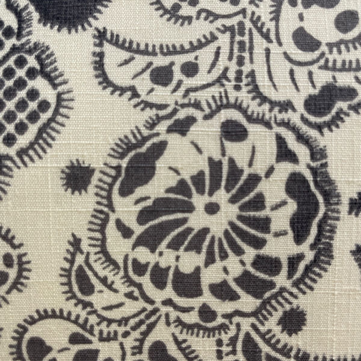 川村久太郎 紬袋帯 黒ベージュ