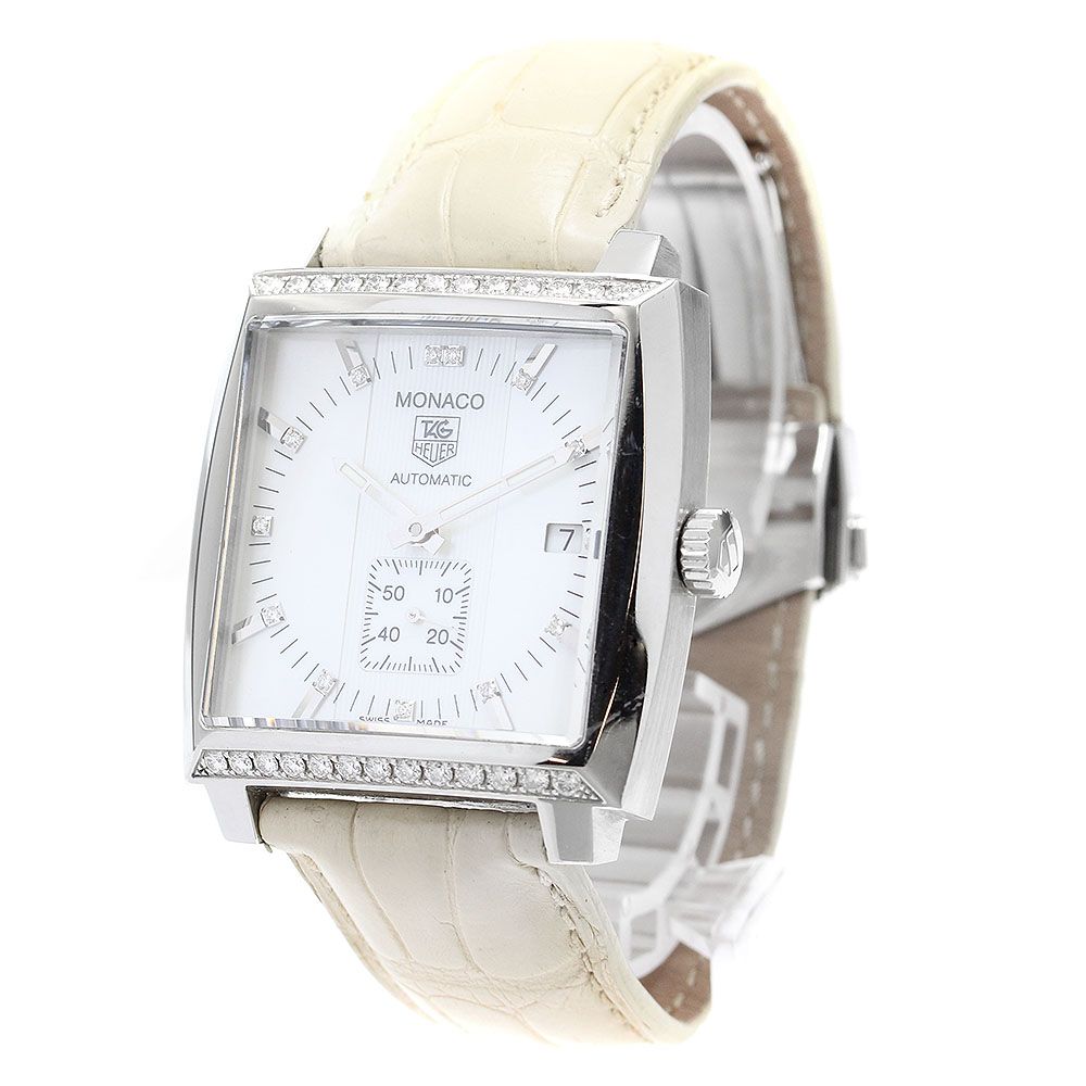 タグホイヤー TAG HEUER WW2114 モナコ 13P ベゼル ダイヤ 自動巻き レディース_909047