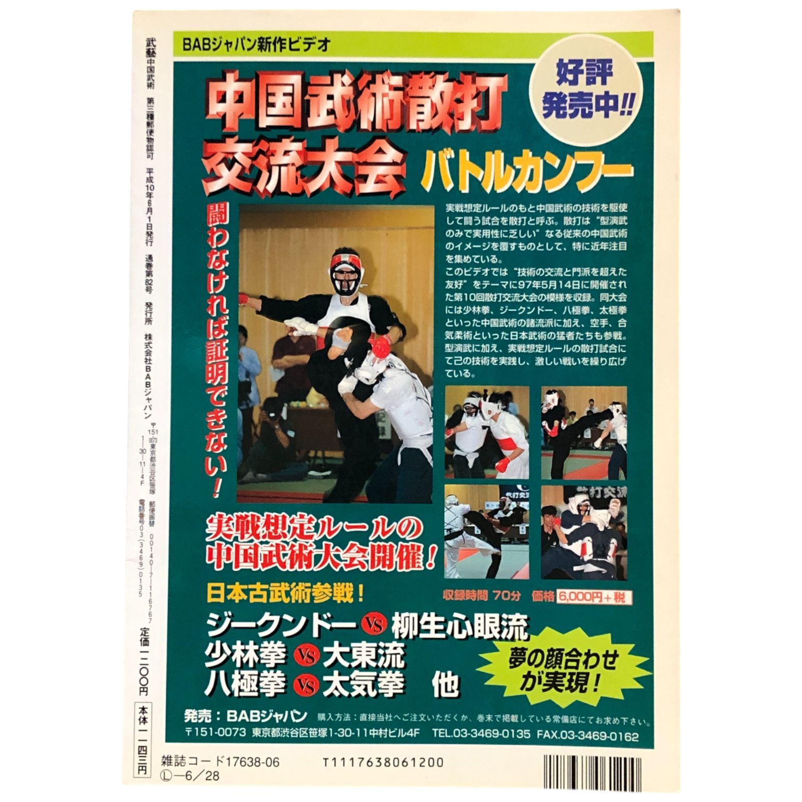 中国武術 武藝 中国武術 特集中国拳法生活入門 真・太極拳教伝 平成10年