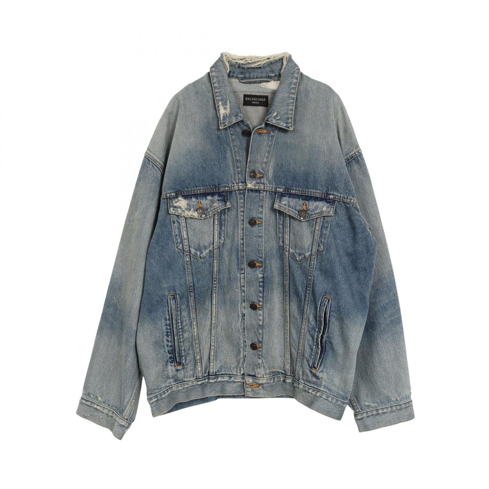 バレンシアガ BALENCIAGA デニムジャケット DESTROYED JACKET