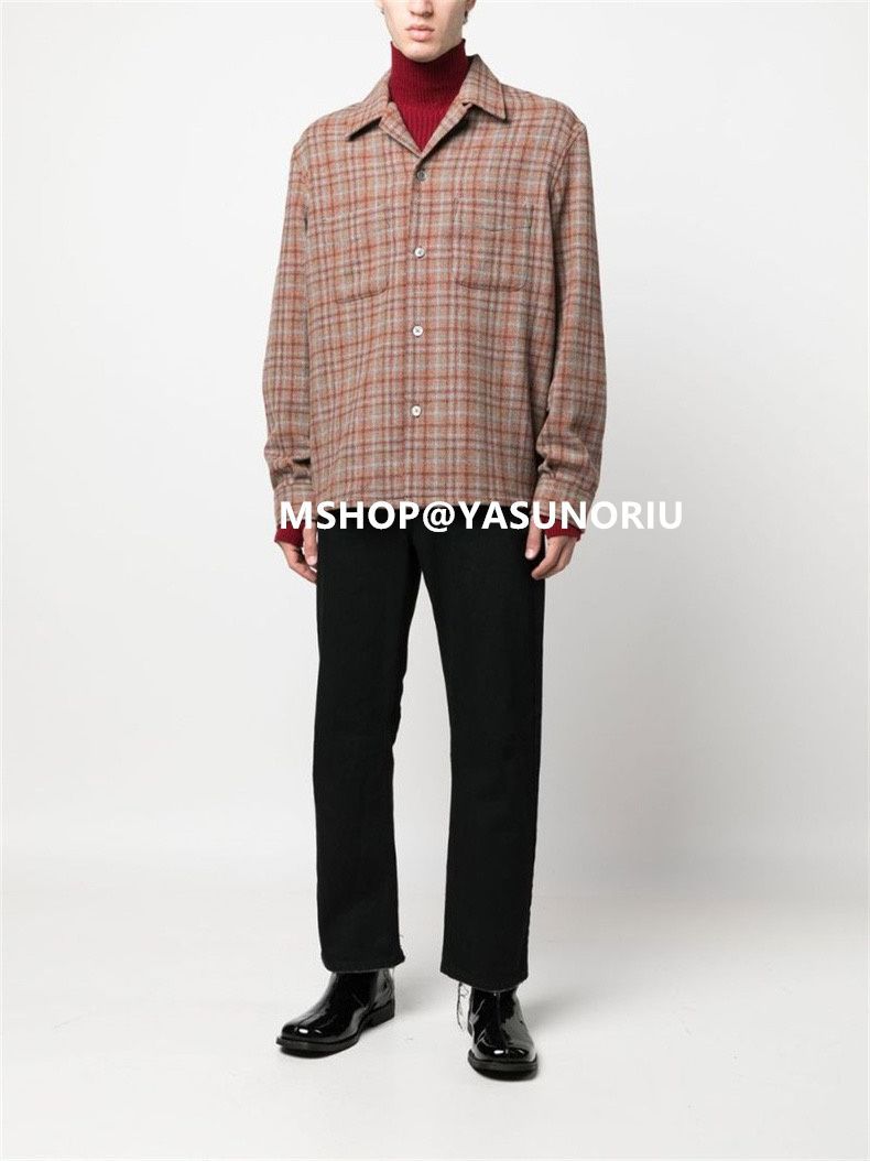 OUR LEGACY HEUSEN SHIRT RUST CHECK COUNTRY WOOL - メルカリ