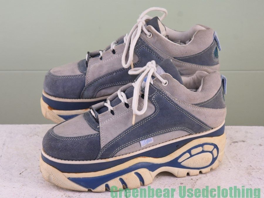Y433 ビンテージ Baffalo レディースシューズ グレー 42 26cm