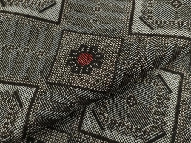 平和屋着物○本場大島紬 龍郷絣 正絹 逸品 未使用 CAAW8295yc