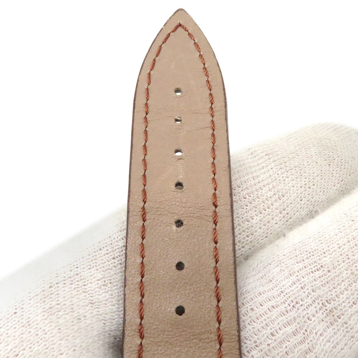 トリーバーチ腕時計 ネイビー レザーベルト 時計 ゴールドロゴ ミラー